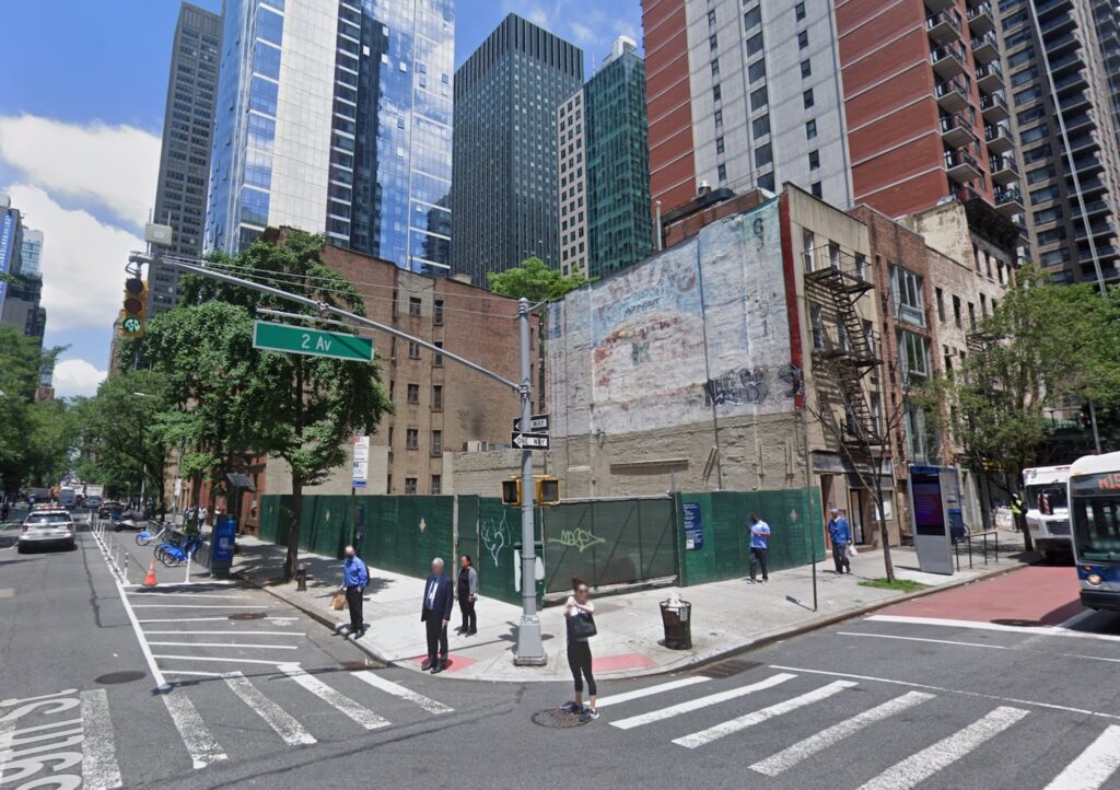 Formerly vacant lot at 255 East 39th Street, via Google Maps